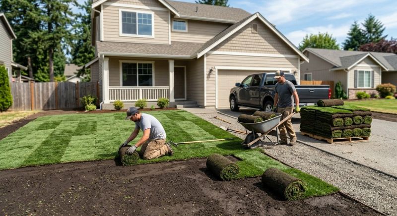 Grass Installation in Rockwall, TX