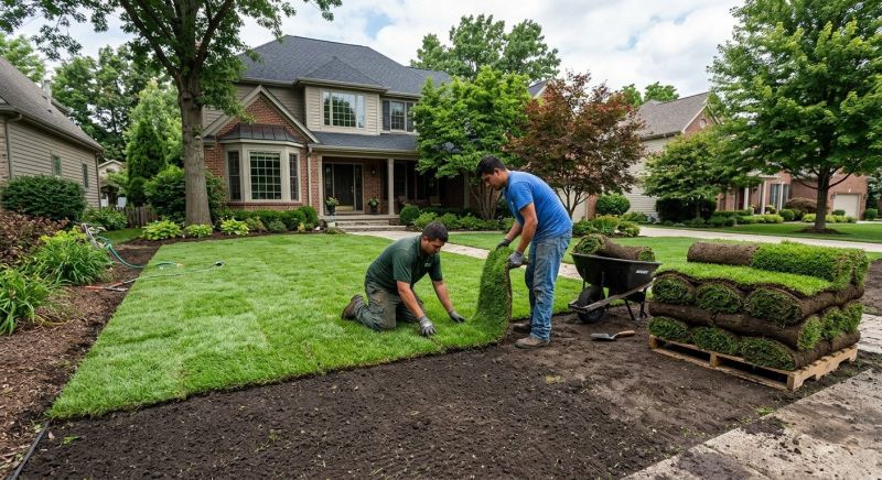 Ryegrass Sod Installation in Aiken, SC
