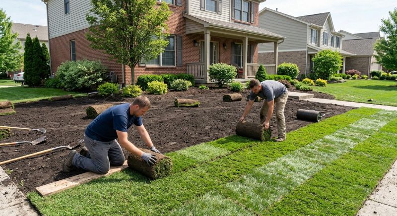 Ryegrass Sod Installation in Rockwall, TX