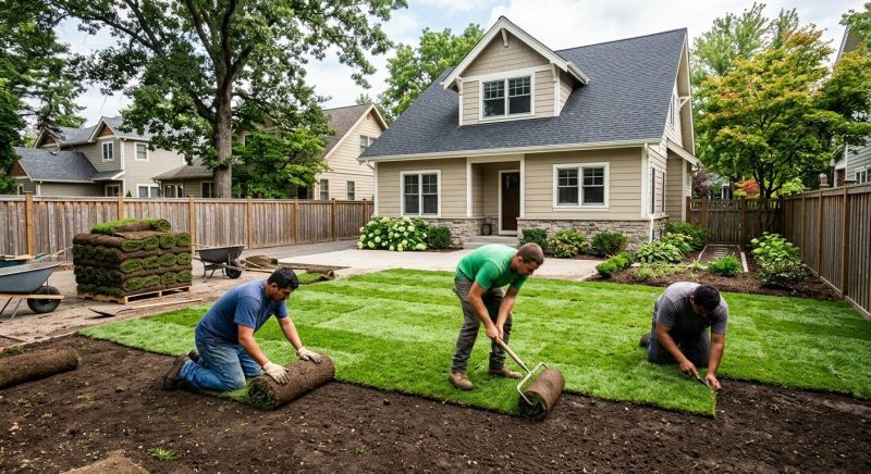 Yard Sod Installation in Aiken, SC