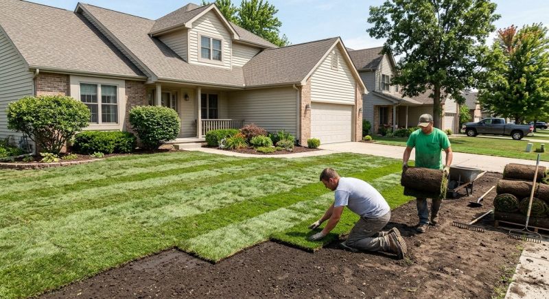 Yard Sod Replacement in Rockwall, TX
